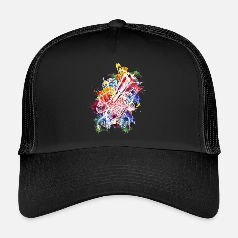 Professeur de Tuba - Casquette trucker  - noir/noir