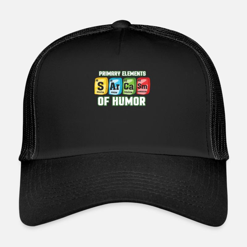 Sarcasm Periodic Table Trucker Cap
