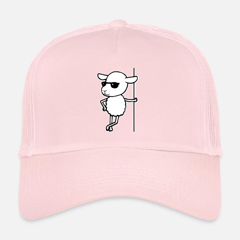 Sheep with sun glasses Cool ram Trucker Cap