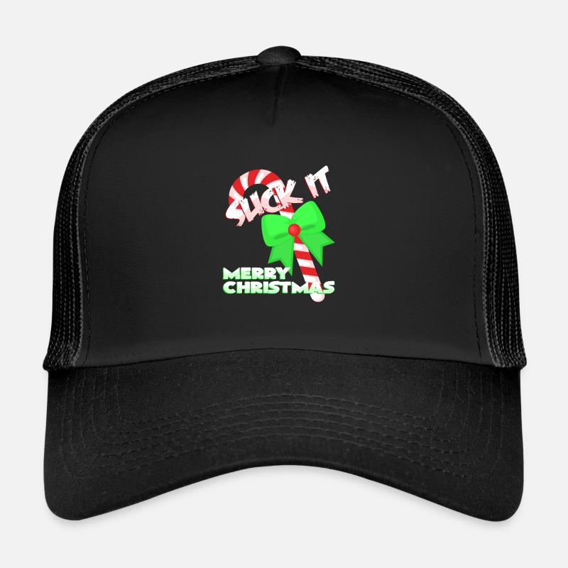Bonbon canne noël Casquette trucker 