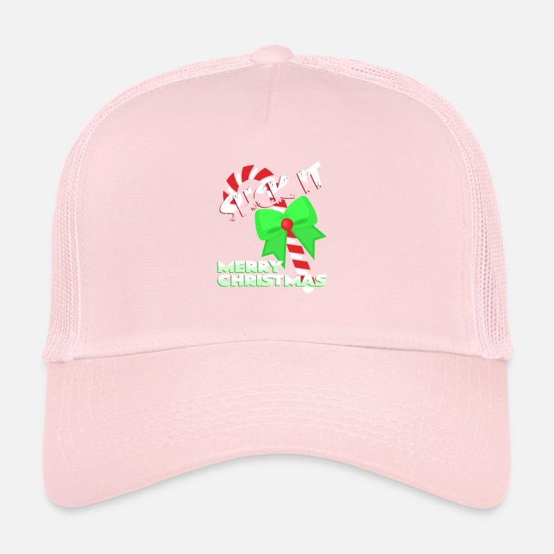 Candy Cane Christmas Trucker Cap