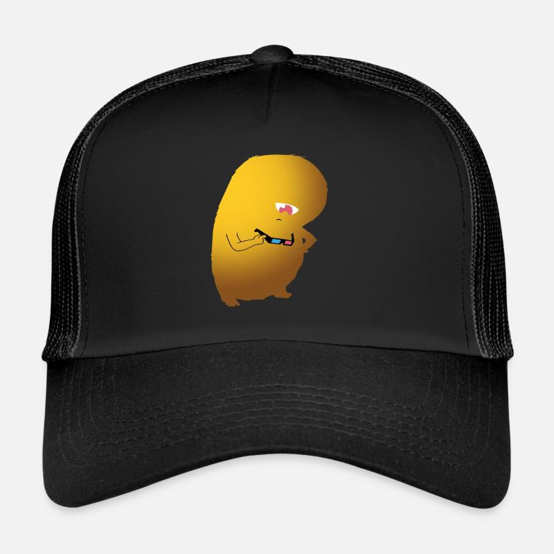 Monstre de lunettes 3D Casquette trucker 
