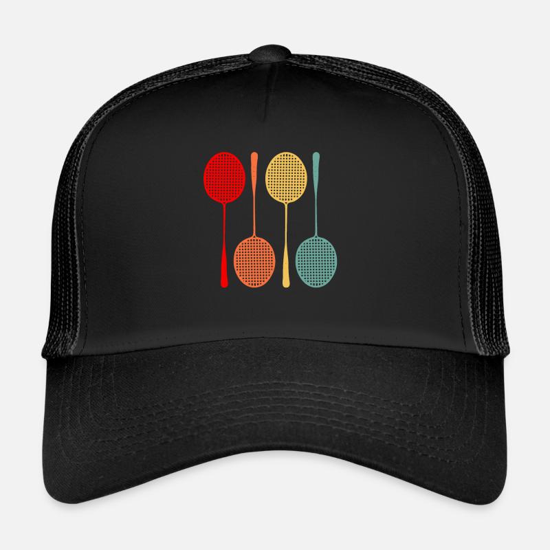 badminton - Casquette trucker  - noir/noir