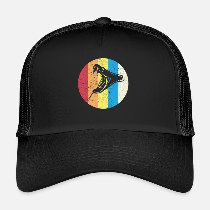 Schlange - Trucker Cap - Schwarz/Schwarz