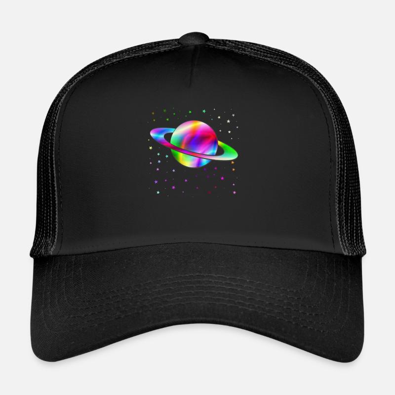 Saturn - Trucker Cap - black/black