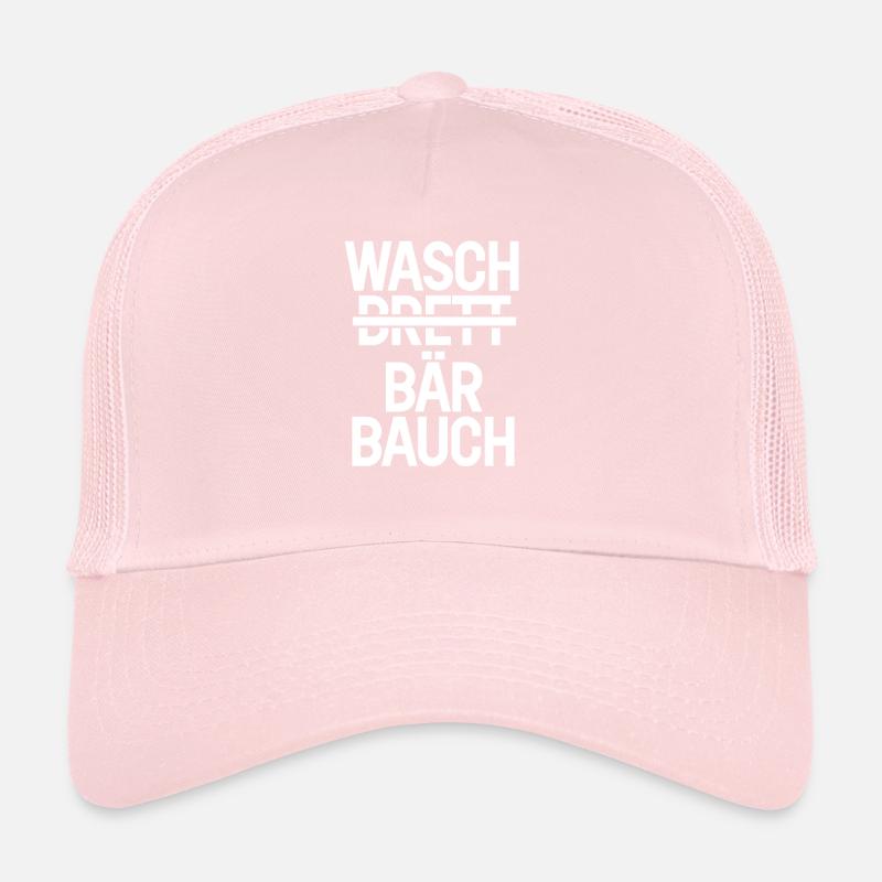 Waschbrett Waschbär Bauch Geschenk Trucker Cap