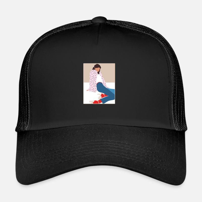 Fille de bande dessinée de haute couture Casquette trucker 