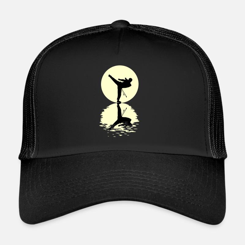 Lune Capoeira Tshirt - Casquette trucker  - noir/noir