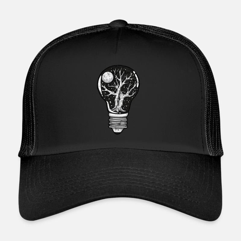 Cadeau d'ampoule de cosmos de l'espace mondial Casquette trucker 