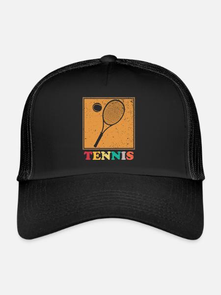 Tennis Raquette tennis tennis - Casquette trucker  - noir/noir - Devant