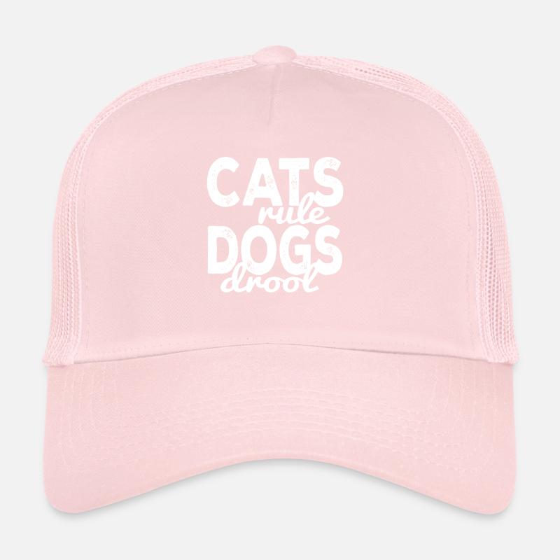 Chats Règle Chiens Bave Casquette trucker 