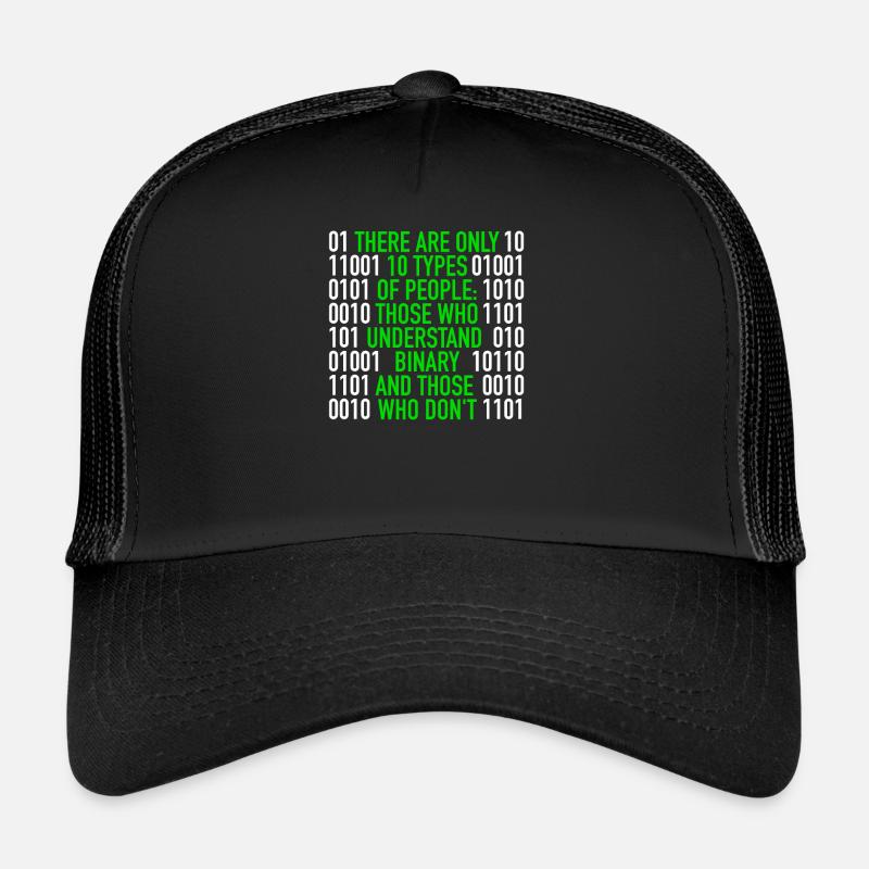 There Are Only 10 Types Of People Binary Code Trucker Cap
