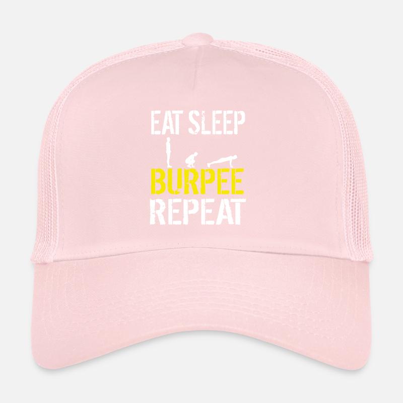 Funny Burpees Workout Obstacle Course Race Bootcamp Trucker Cap