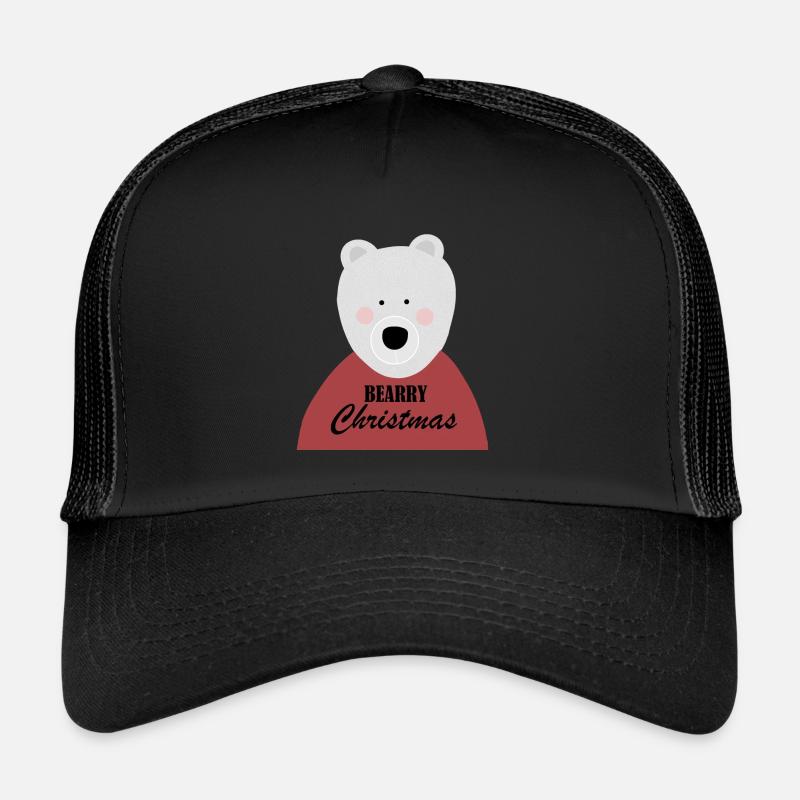 Bearry christmas - Trucker Cap - black/black