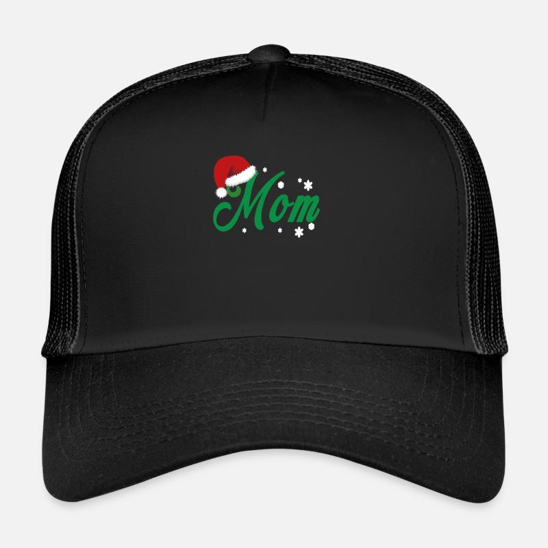 Weihnachten Mama - Trucker Cap - Schwarz/Schwarz