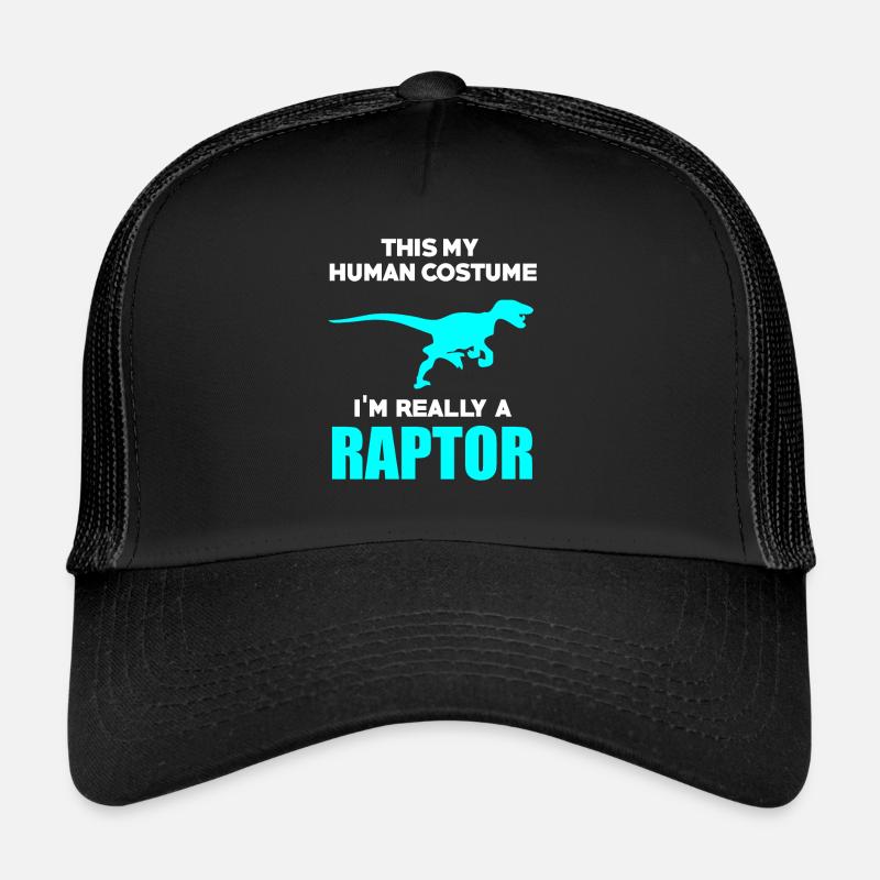 Dinosaurier - Trucker Cap - Schwarz/Schwarz