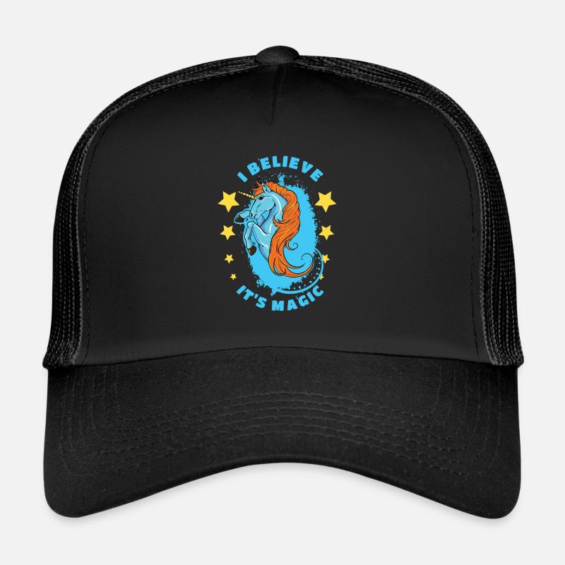 I think it's magical unicorn - Trucker Cap - black/black