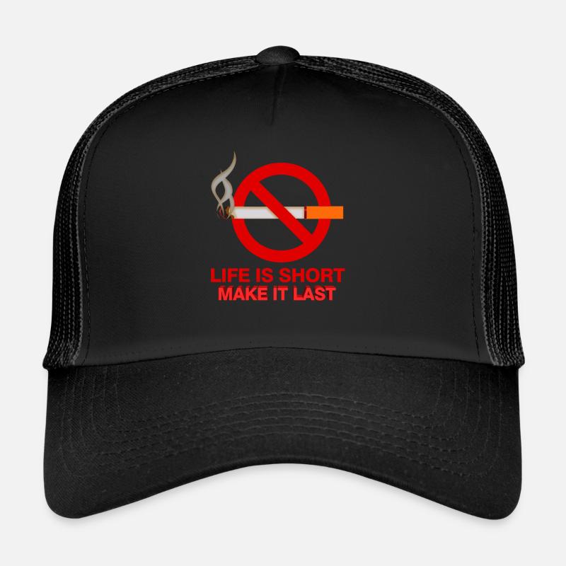 Smoking smoker smoking cigarette gift Trucker Cap