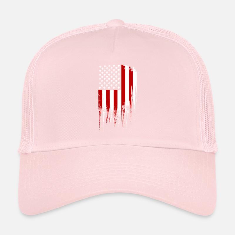 Drapeau américain de crâne tactique Casquette trucker 