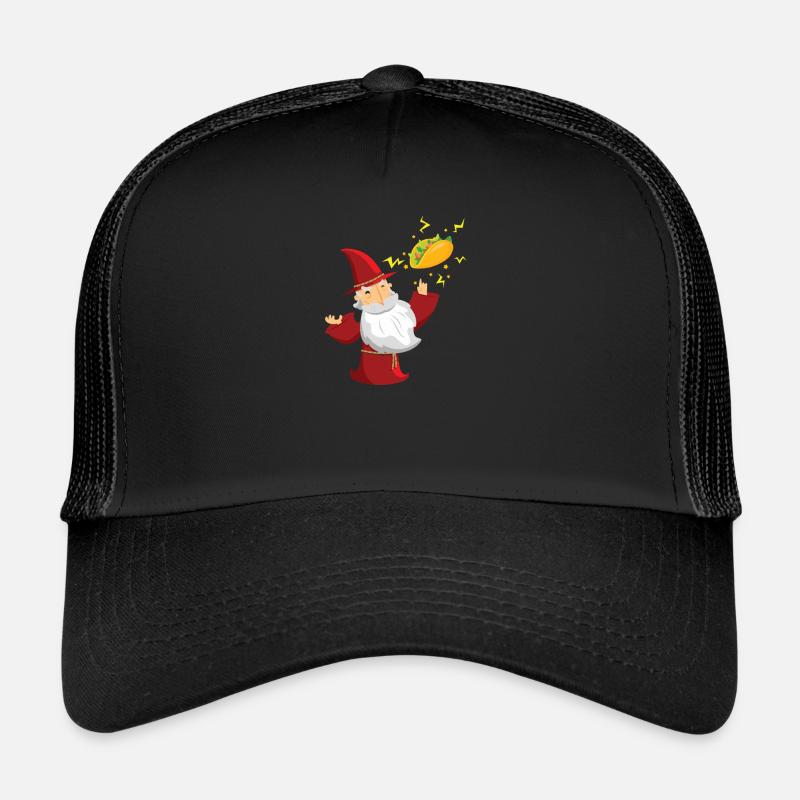 Taco Wizard - Casquette trucker  - noir/noir