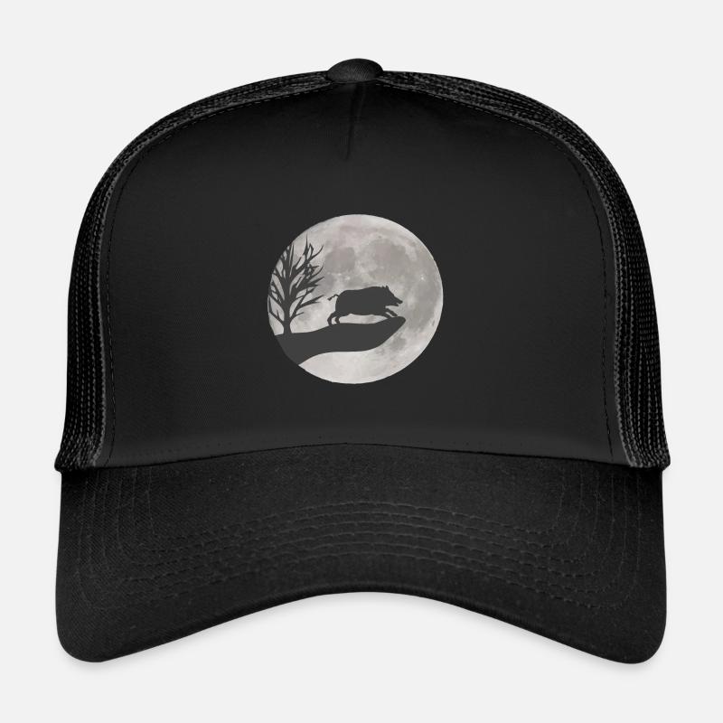 Dessin de sanglier Casquette trucker 