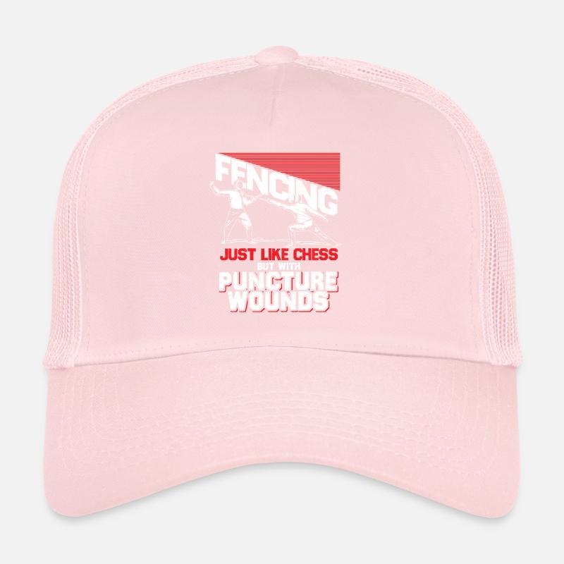 Fechten Schach Duell Kampf Geschenk Säbel Taktik Trucker Cap