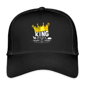 King Daddy: Best Man, Best Dad - Trucker Cap - black/black - Front