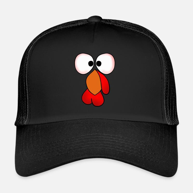 Drôle de tête de la dinde Casquette trucker 