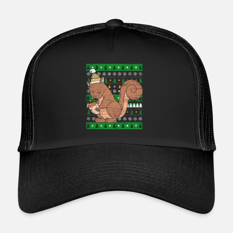Ugly Christmas Écureuil Casquette trucker 