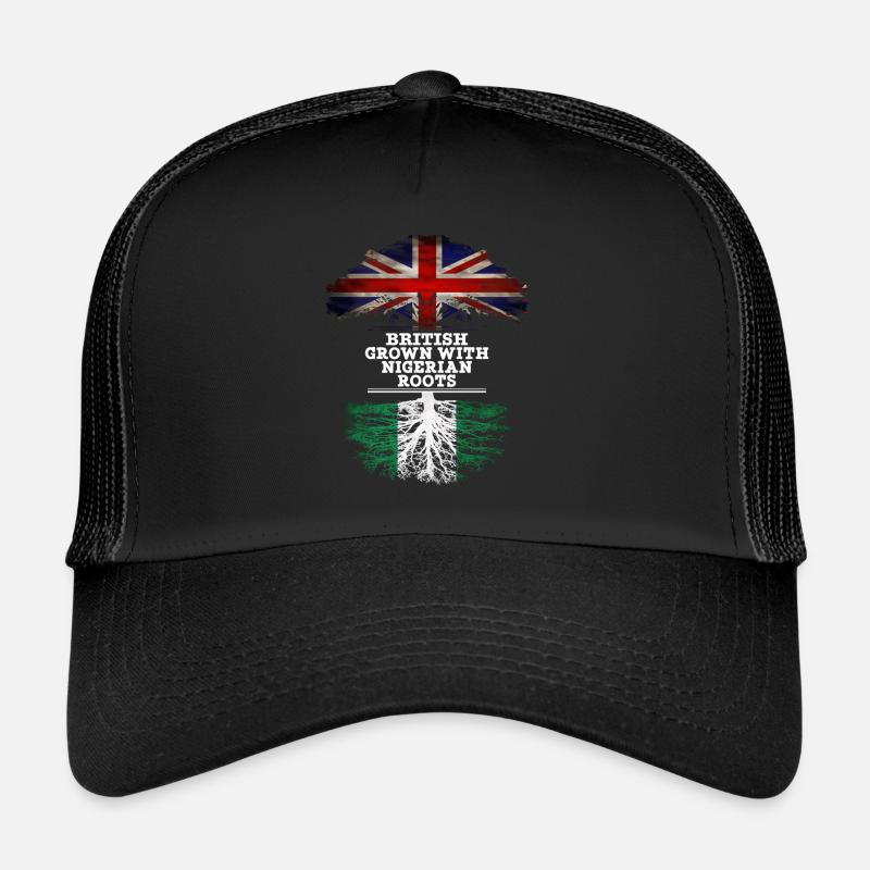 British Grown With Nigerian Roots Trucker Cap