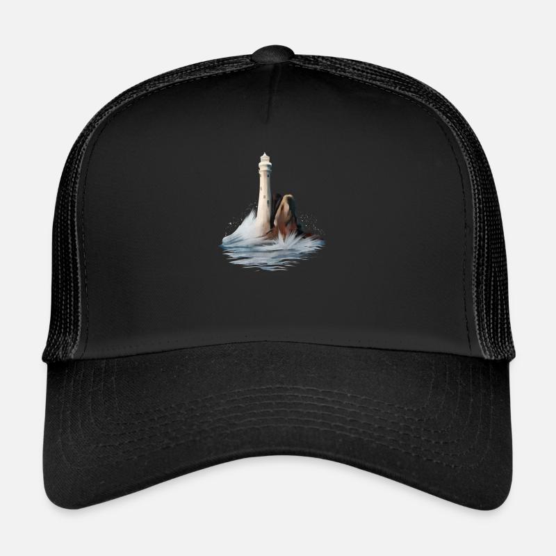 Leuchtturm Leuchtturm Ocean Rocks and Waves Trucker Cap
