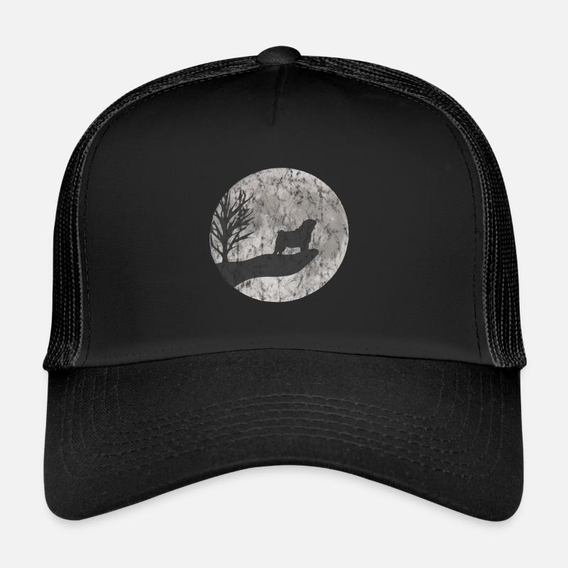 Dessin de carlin utilisé Casquette trucker 