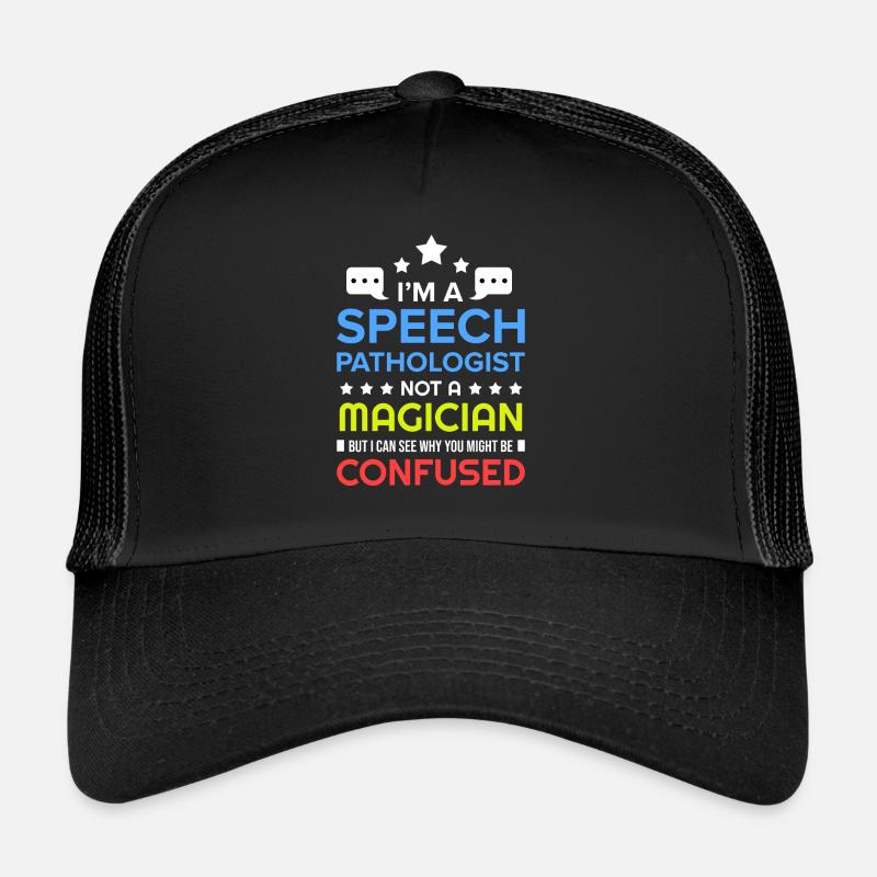 Speech Language Pathologist Therapy Therapist Gift Trucker Cap