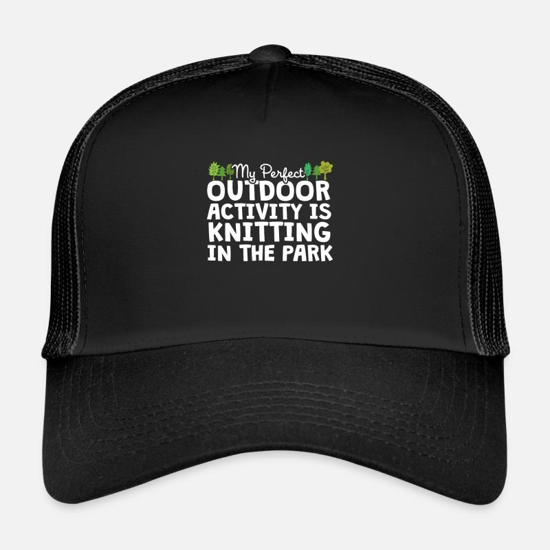 Tricot dans le parc Casquette trucker 