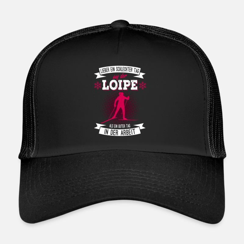 Cooles Langlauf Wintersport Loipe Frauen Geschenk Trucker Cap