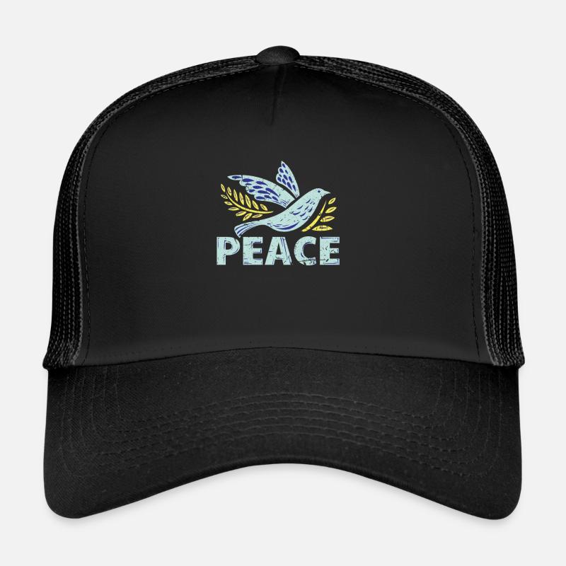 Symbole de la paix Casquette trucker 