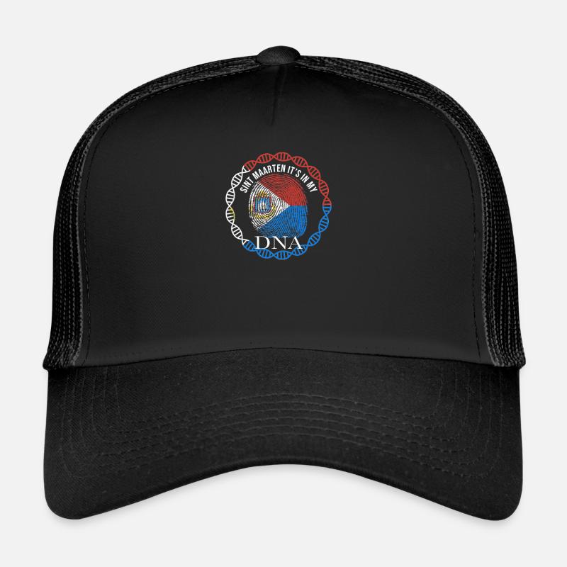 Sint Maarten ist in meiner DNA - Trucker Cap - Schwarz/Schwarz