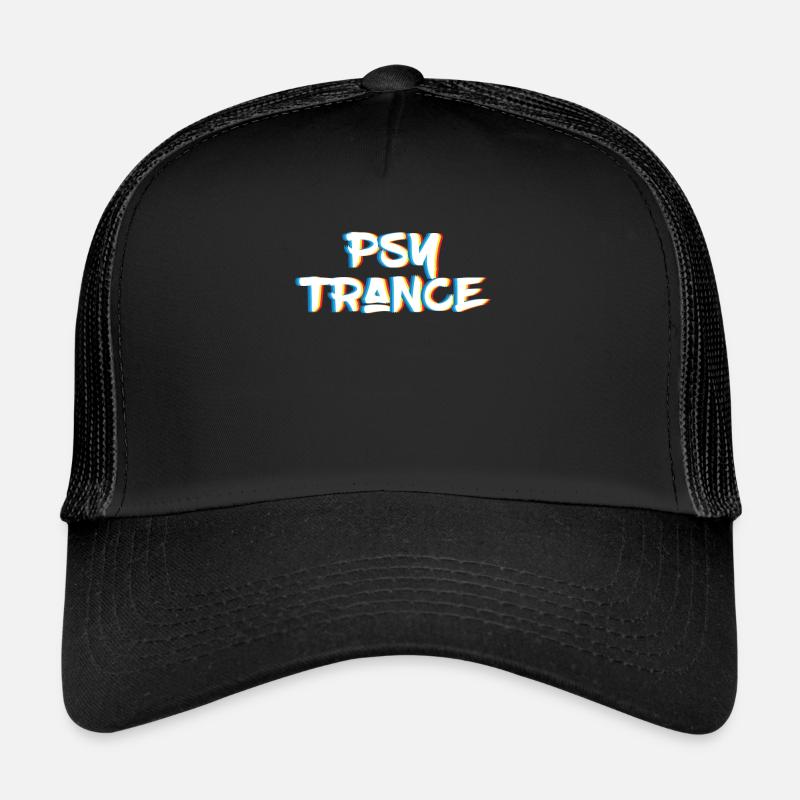 Psy Trance design Gift for Acid Techno Electronic Trucker Cap