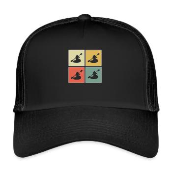 Kayak - Trucker Cap - Schwarz/Schwarz - Vorne