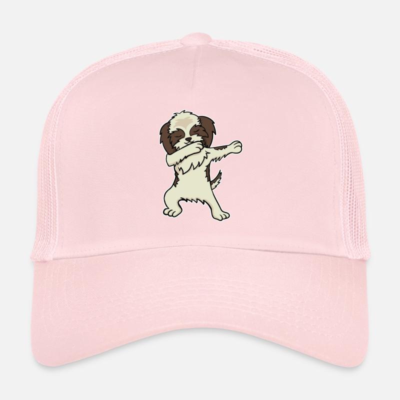 Chien Shih Tzu Dabbing Dabbin Dabb Danse Cadeau Casquette trucker 
