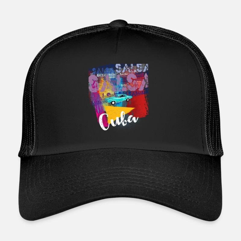 Salsa Cuba Havane T-shirt oldtimer pour salseros Casquette trucker 