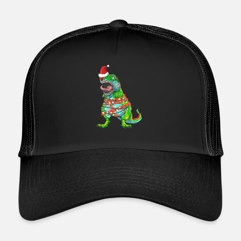 Arbre de Noël TRex Tree Rex Dinosaur Casquette trucker 