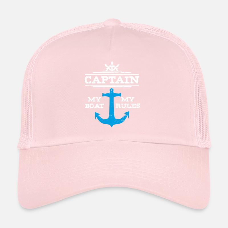 captain my boat my rules Trucker Cap