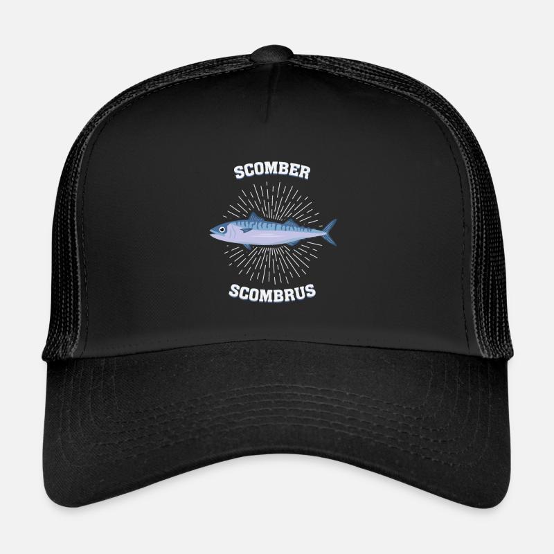 Scomber scombrus Mackerel Gift Saltwater Fish Trucker Cap