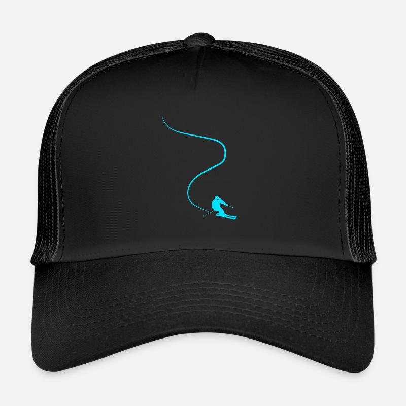 Ski Skipiste - Trucker Cap - Schwarz/Schwarz