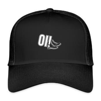 Oi Punk design, Gift for Skinheads, Ska and - Trucker Cap - black/black - Front