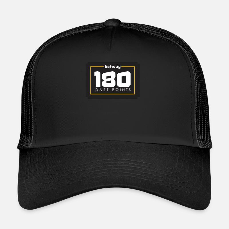 Dart Darts Darten Dartpfeil Dartspieler Geschenk - Trucker Cap - Schwarz/Schwarz