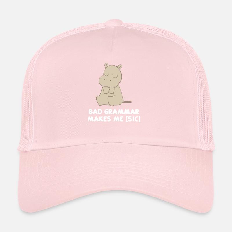 Hippopotame - Hippopotame - Hippopotame - Grammaire Casquette trucker 