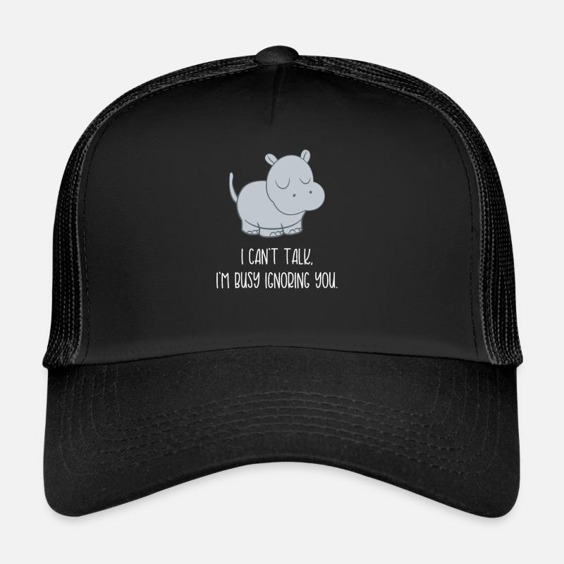 Flusspferd – Hippopotamus - Hippo - Sarkasmus Trucker Cap