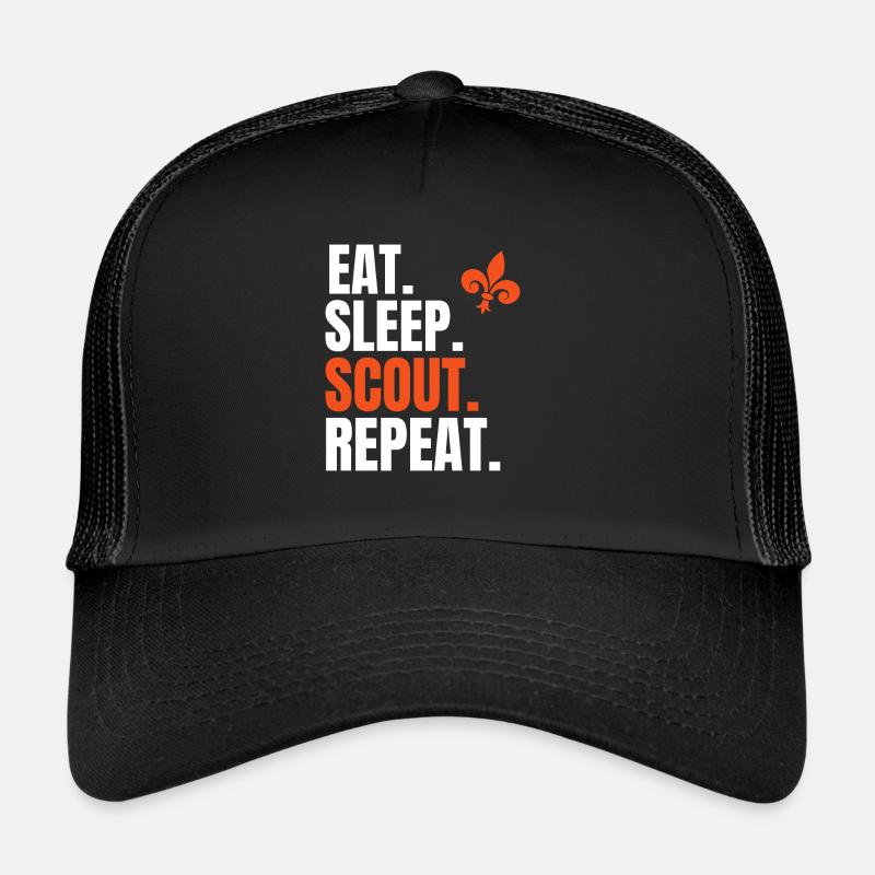 Pfadfinder - Trucker Cap - Schwarz/Schwarz